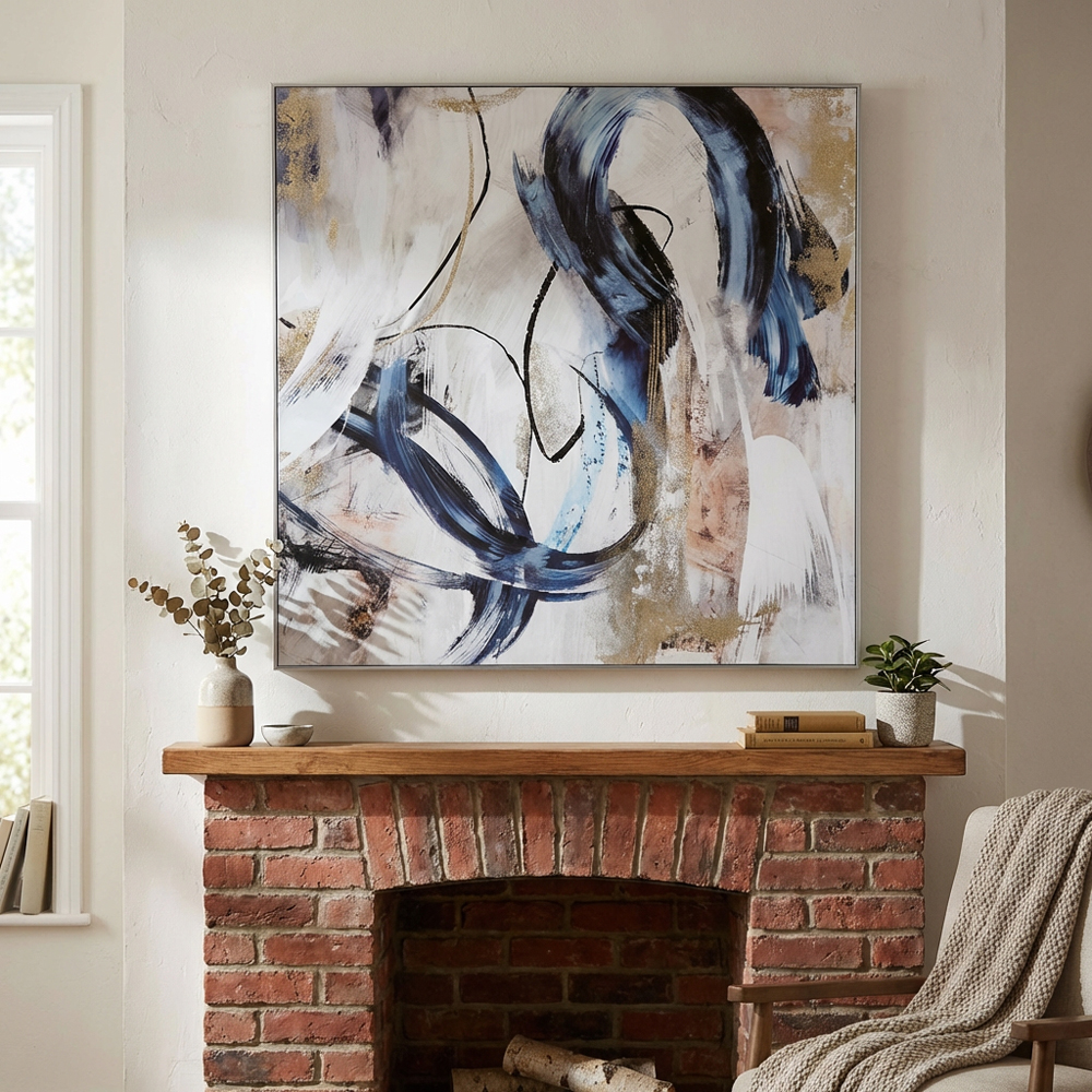 Contemporary Abstract Framed Canvas Image 6