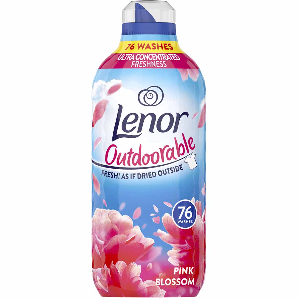 Lenor Pink Blossom Outdoorable Fabric Conditioner 76 Washes Image 2