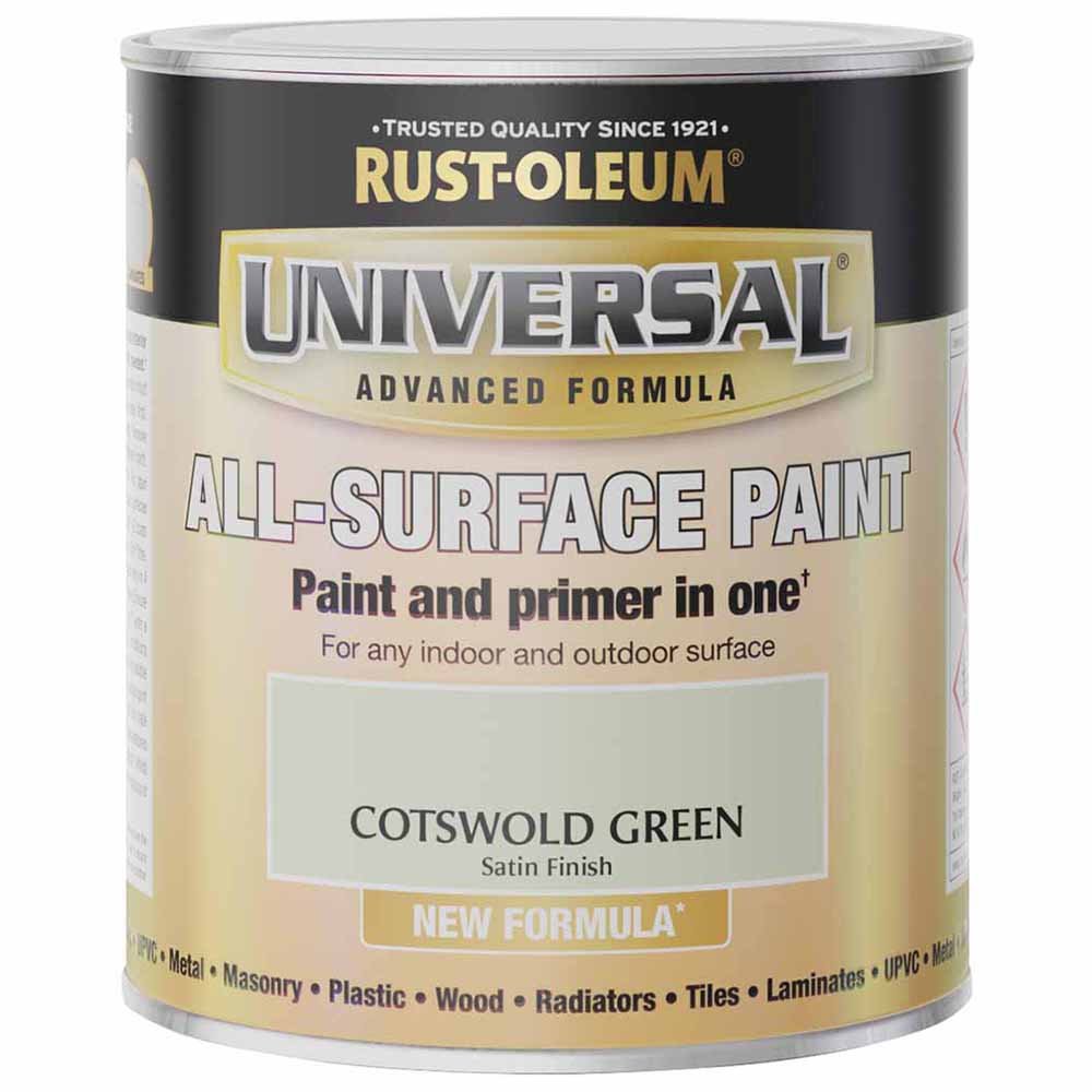 Rust-Oleum Universal Cotswold Green Satin All Surface Paint 750ml Image 2