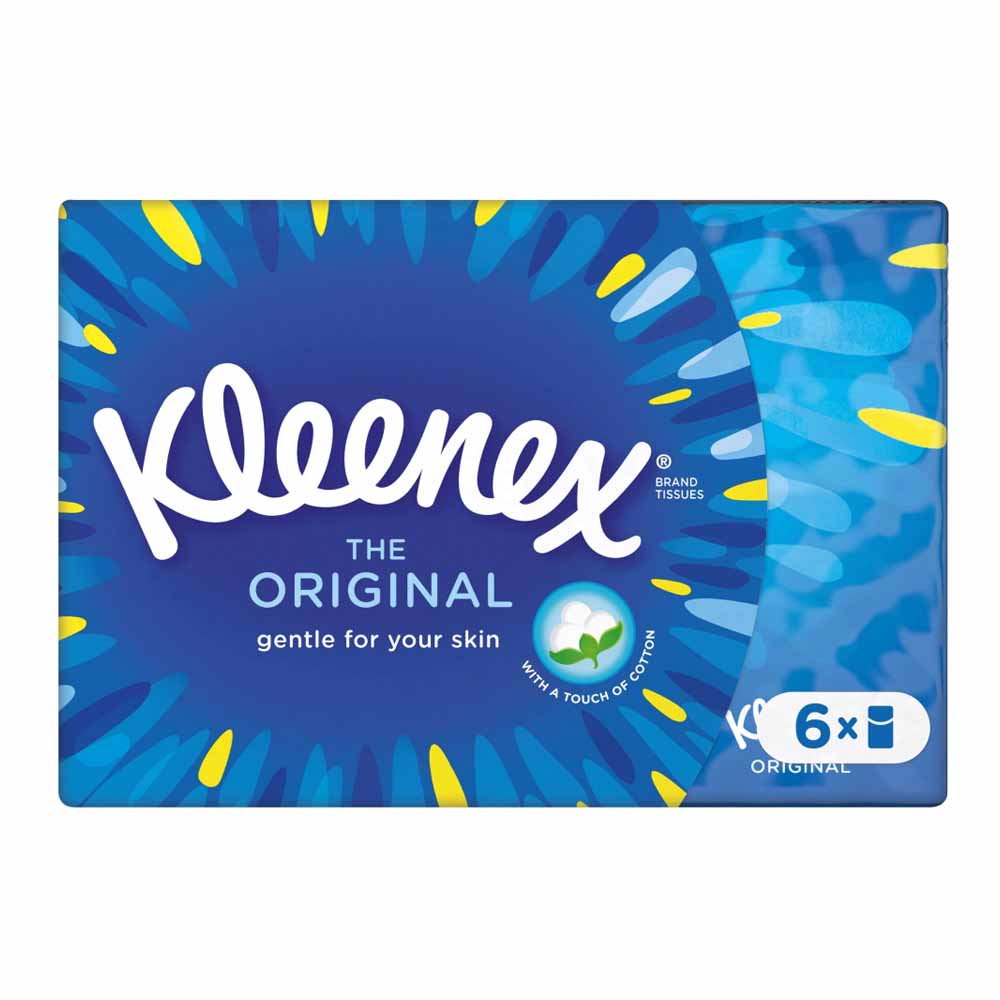 Kleenex Original Pocket Tissues 6 pack Wilko