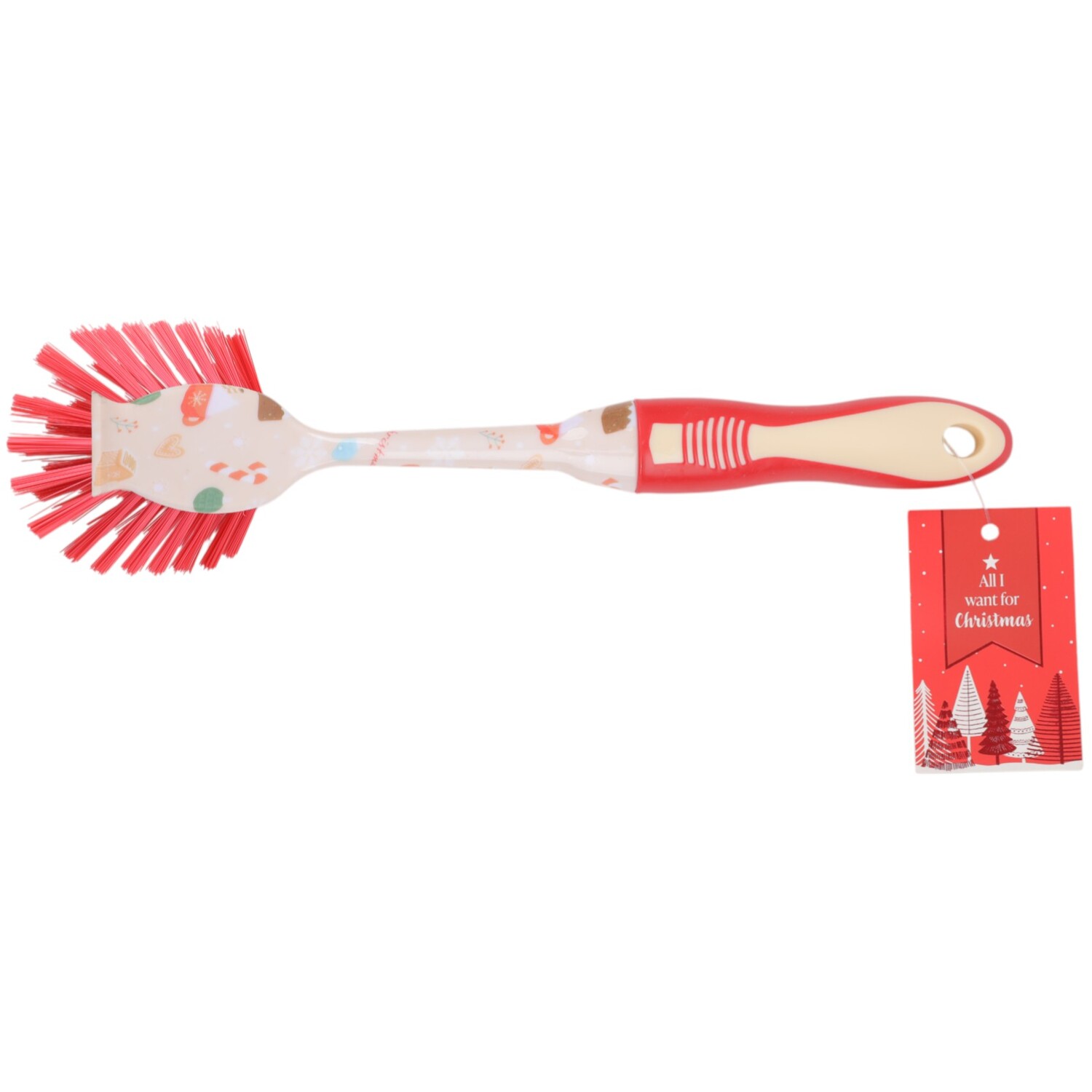 Cosy Christmas Dish Brush Image 1