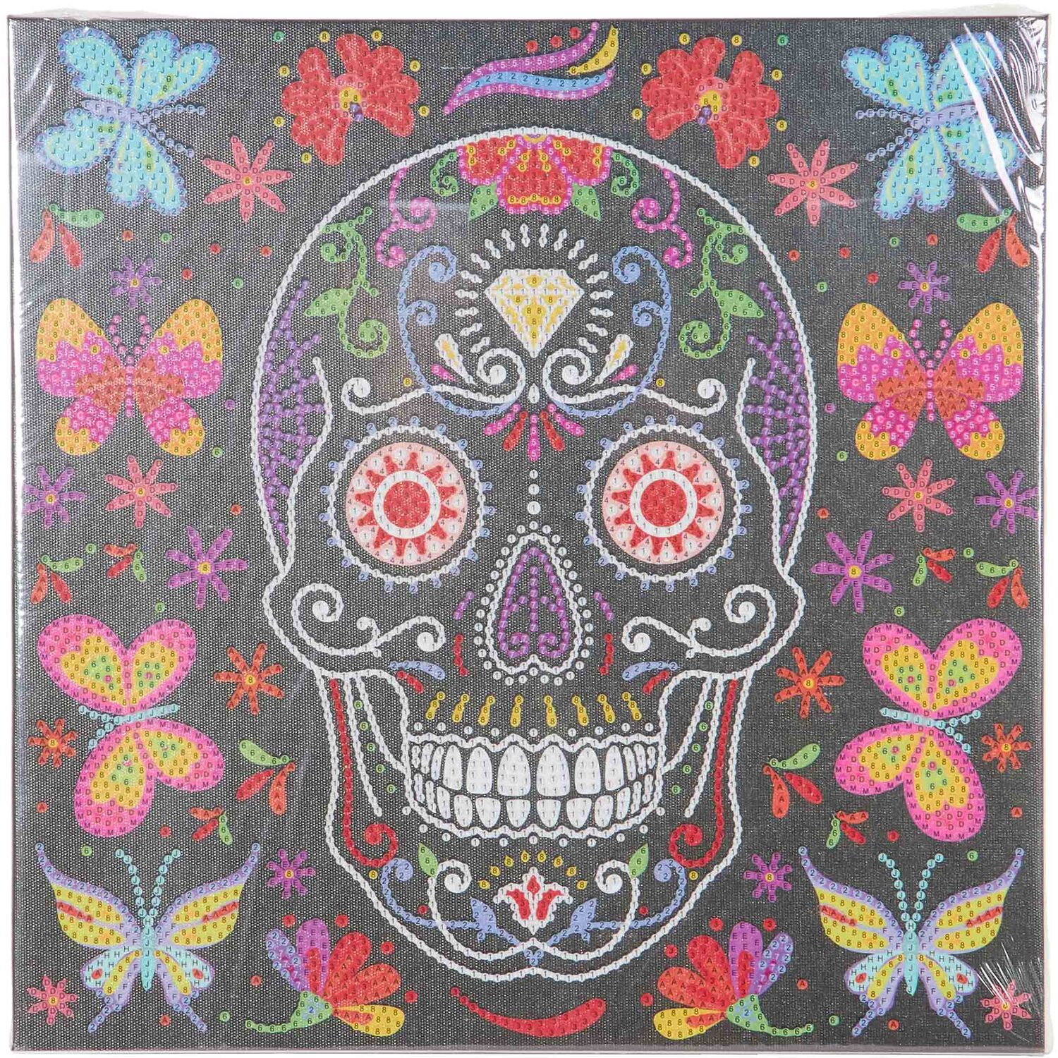Glow In The Dark Skull Diamond Painting Image 3