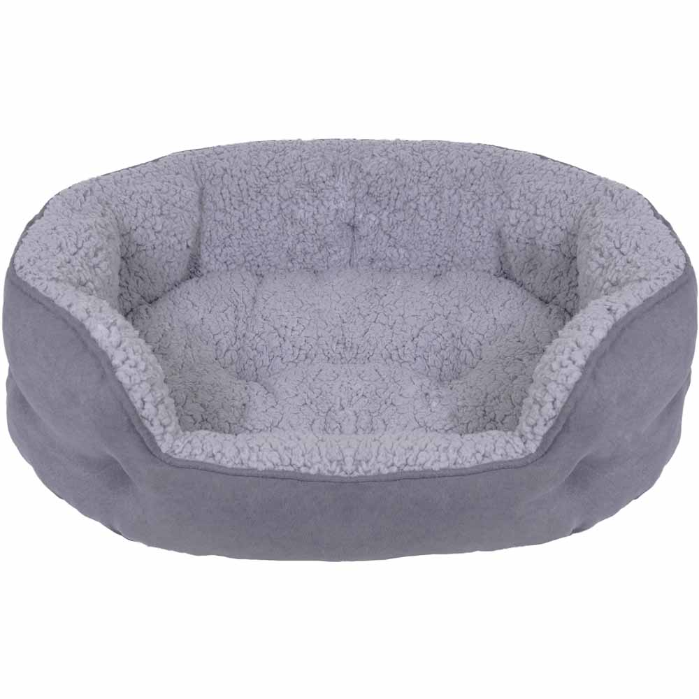Single Rosewood Medium Plush Pet Bed in Assorted styles Image 2