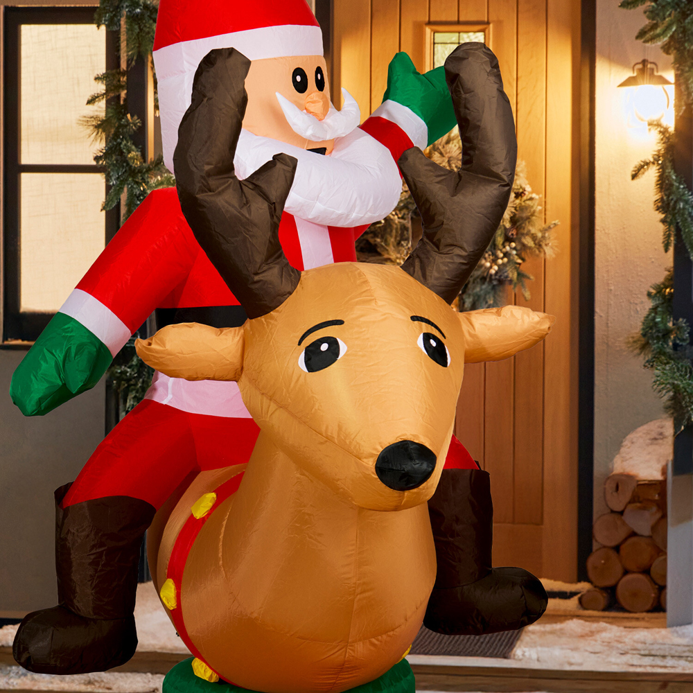 Rodeo Santa Inflatable Image 4