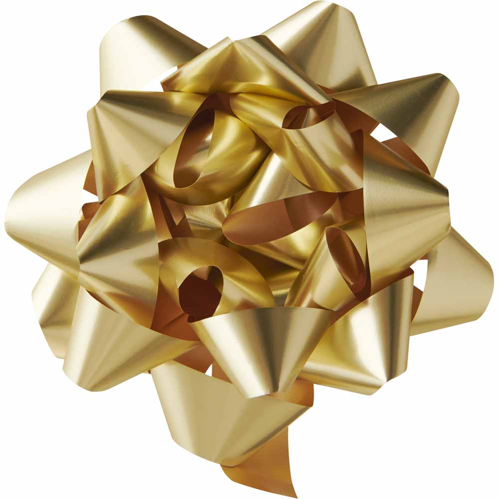 Wilko Giant Gold Gift Bow Image 2