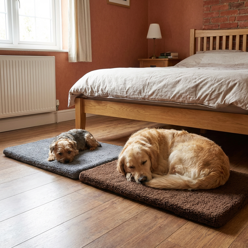 Single Clever Paws Fleece Memory Foam Soft Dog Bed in Assorted styles Image 8