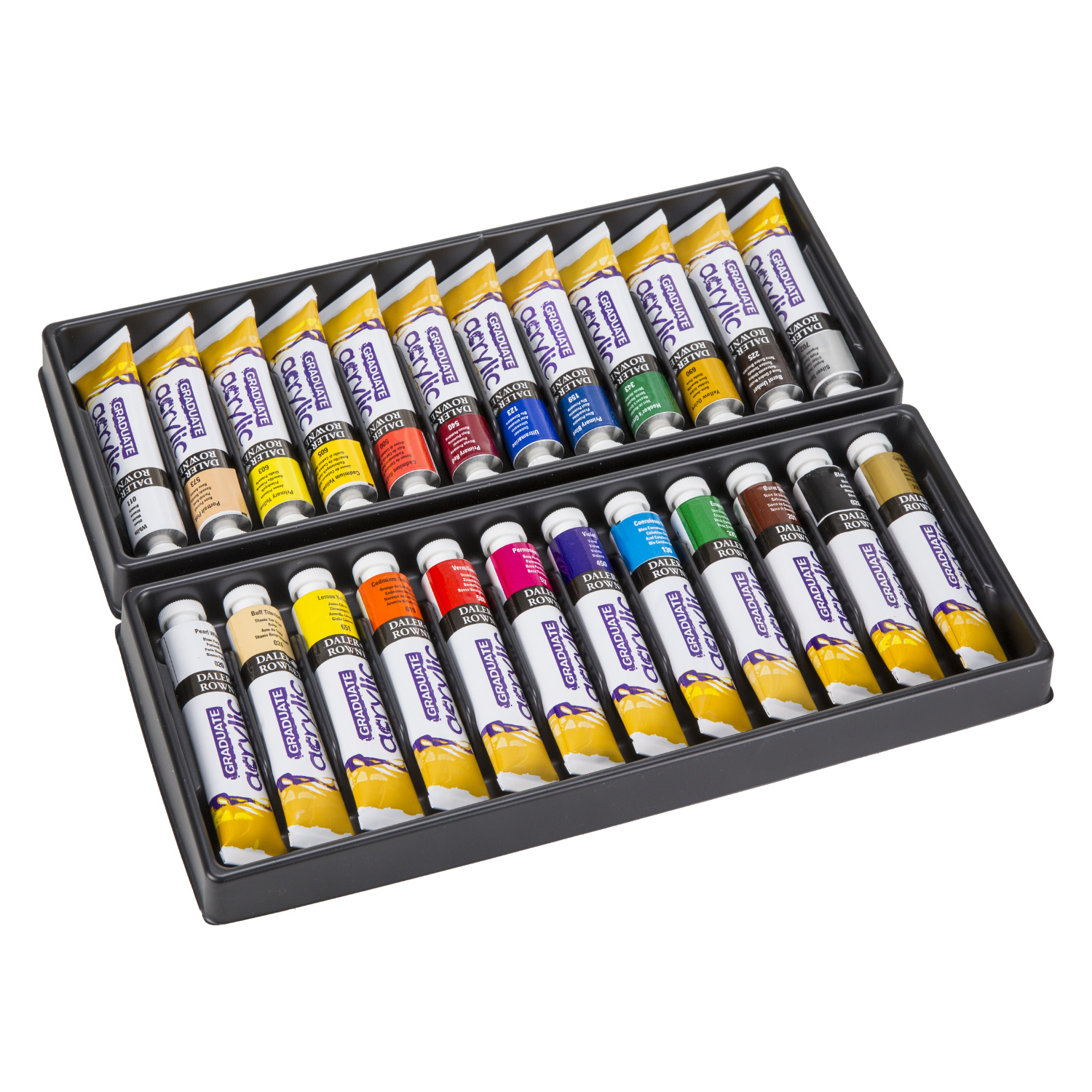 Daler Rowney Graduate Multi Colour Acrylic Paint Set 22ml 24 Piece Image 2