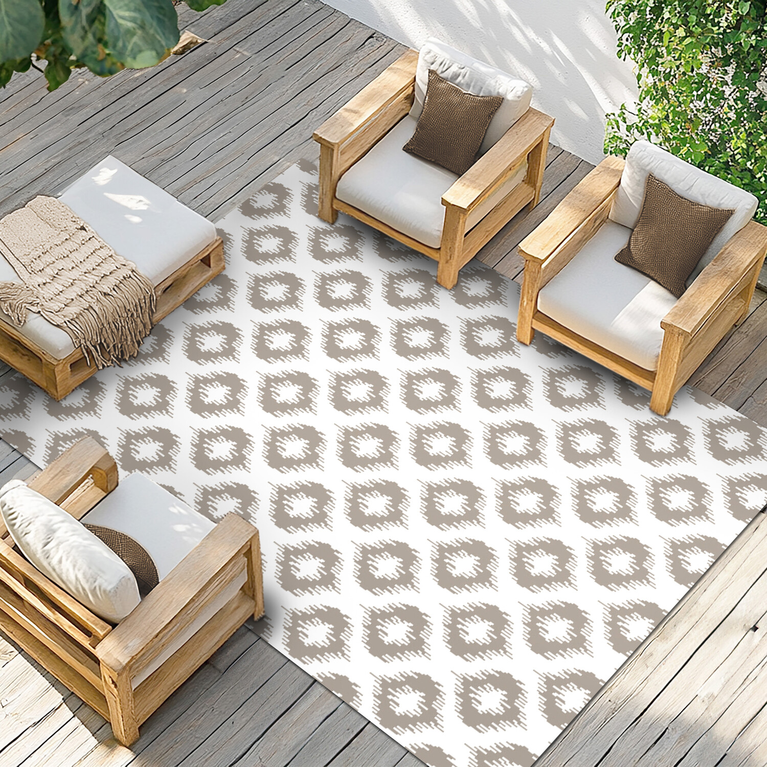 Madrid Outdoor Rug - Taupe Image 2