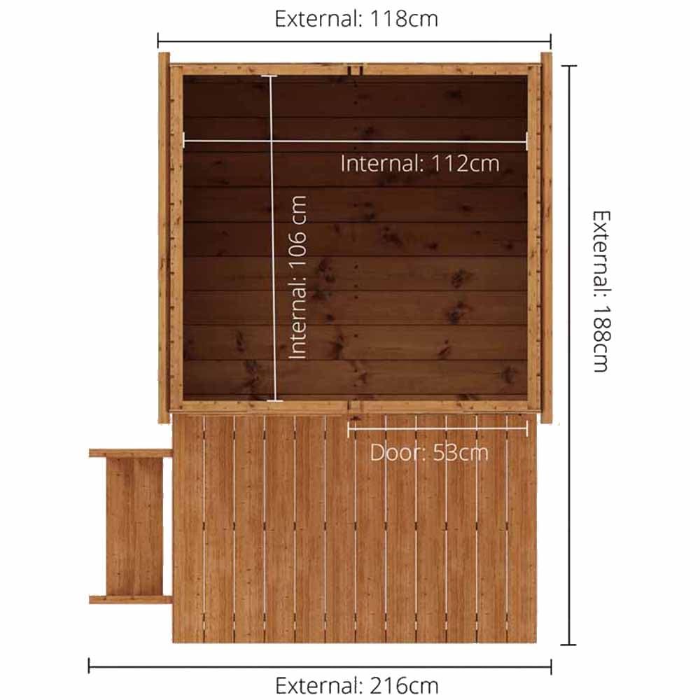 Mercia Snug Playhouse and Tower 4ft x 4ft Image 8