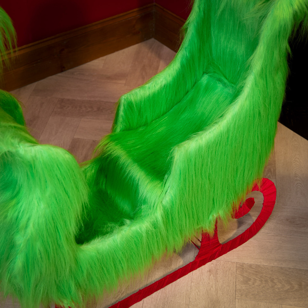 Large Grumble Fur Sleigh Green Image 3
