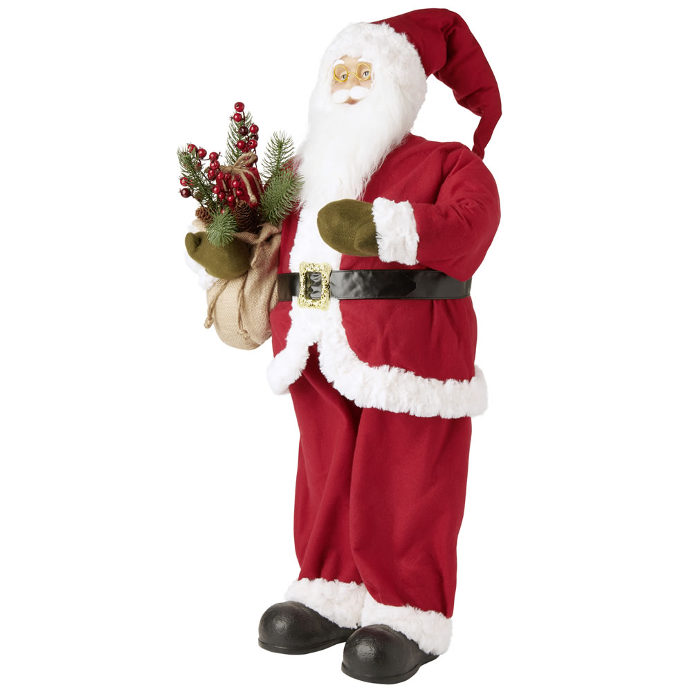 Wilko Large Alpine Home Christmas Standing Santa Image