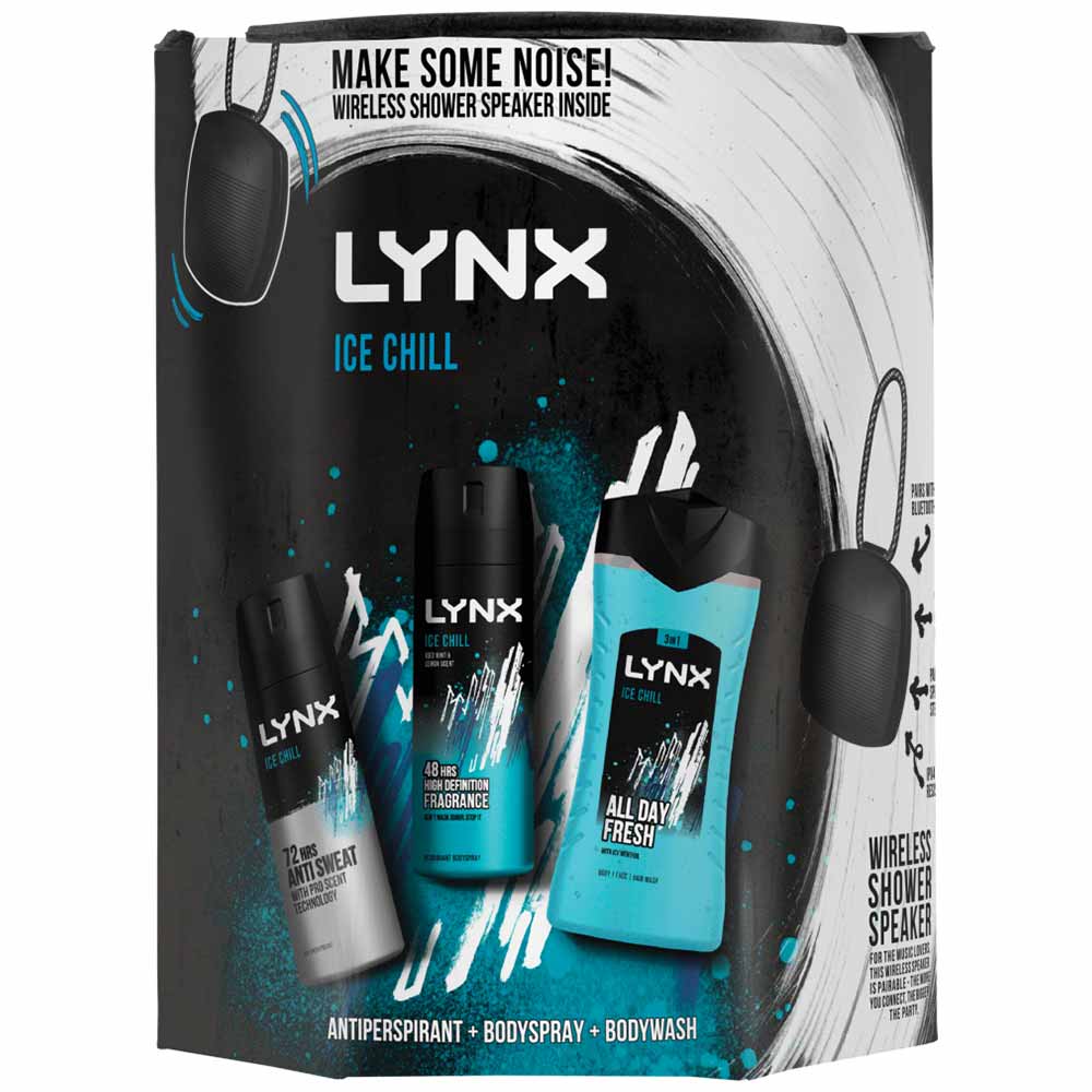 Lynx Ice Chill Trio & Shower Speaker Gift Set Image