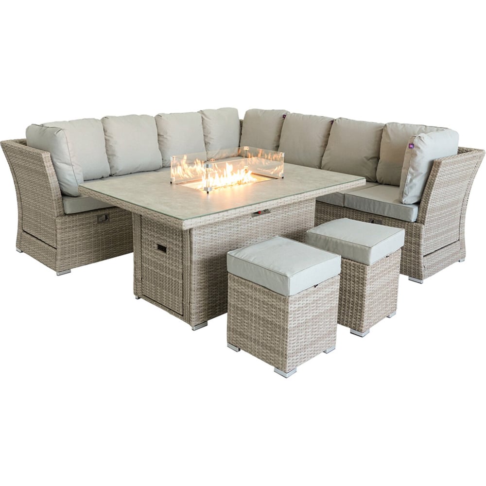 New Hampshire 9 Seater Firepit Set - Natural Image 2