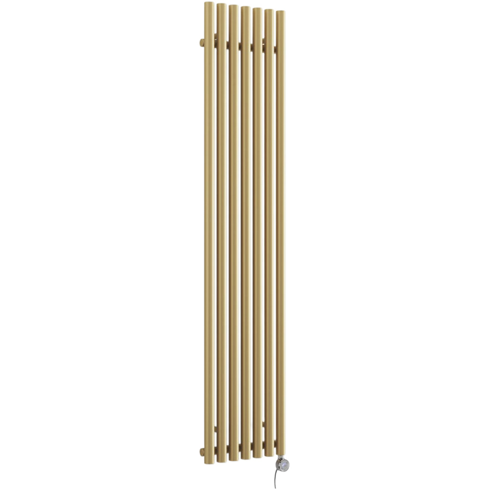 Terma Rolo Room Brass Electric Radiator Bluetooth 800W 1800 x 370mm Image 1