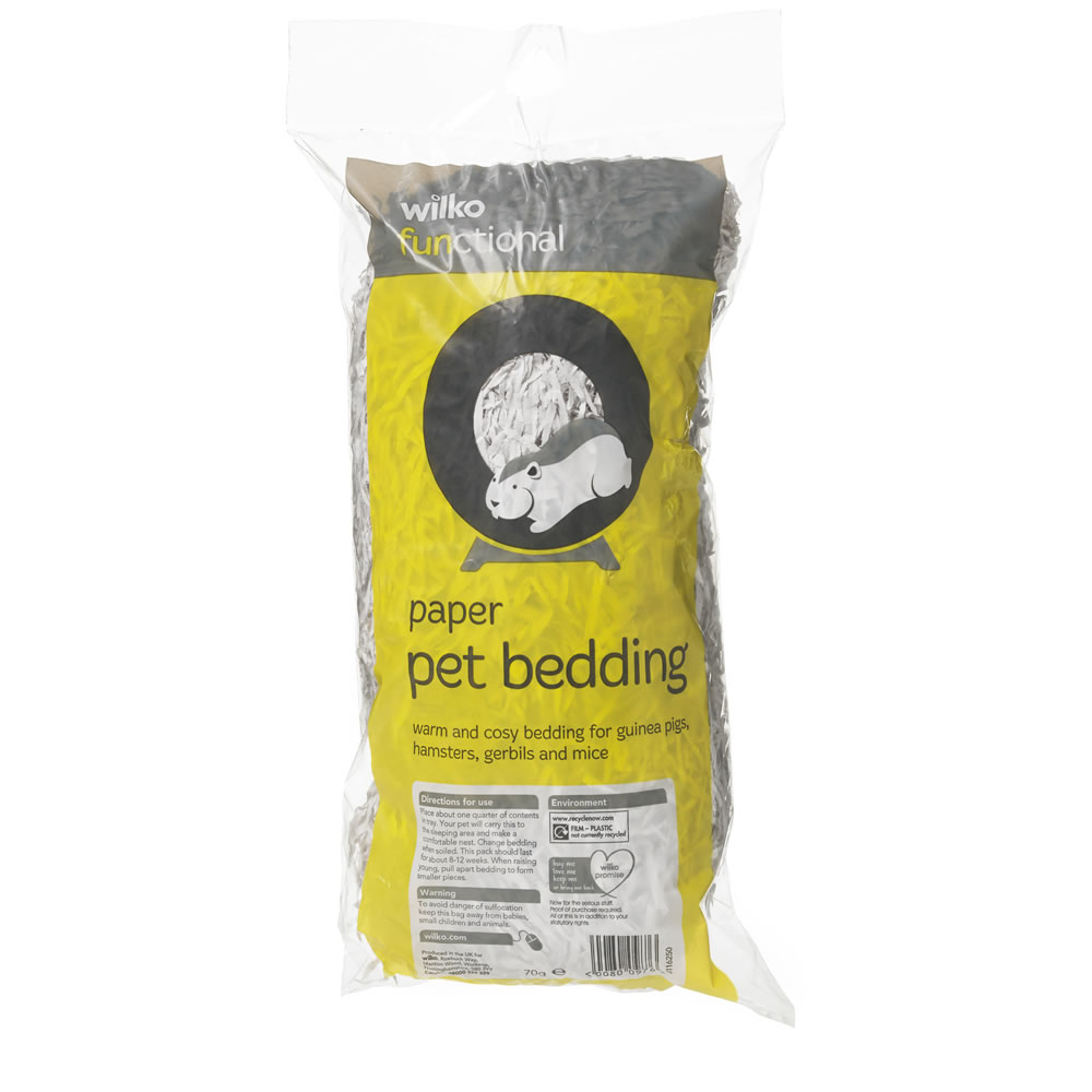 Wilko Paper Bedding for Small Animals 70g Wilko