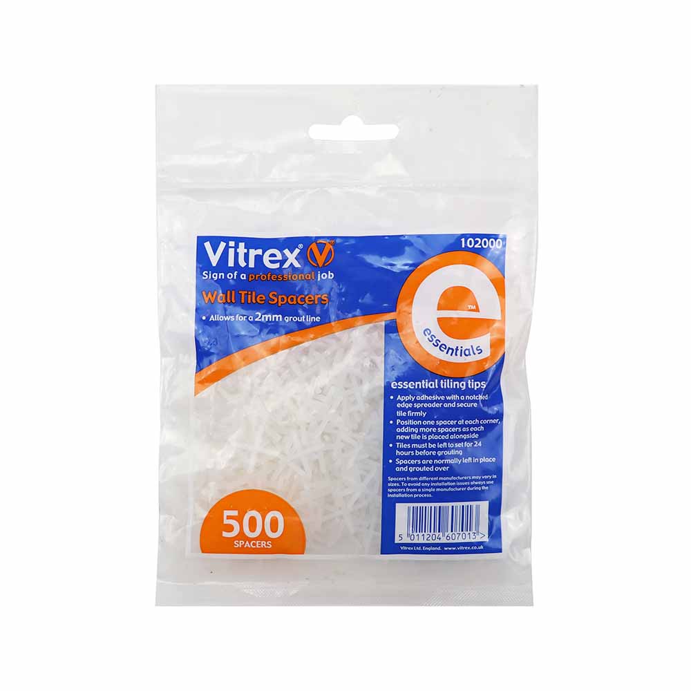 Vitrex 2mm Tile Spacers 500 Pack Image 1