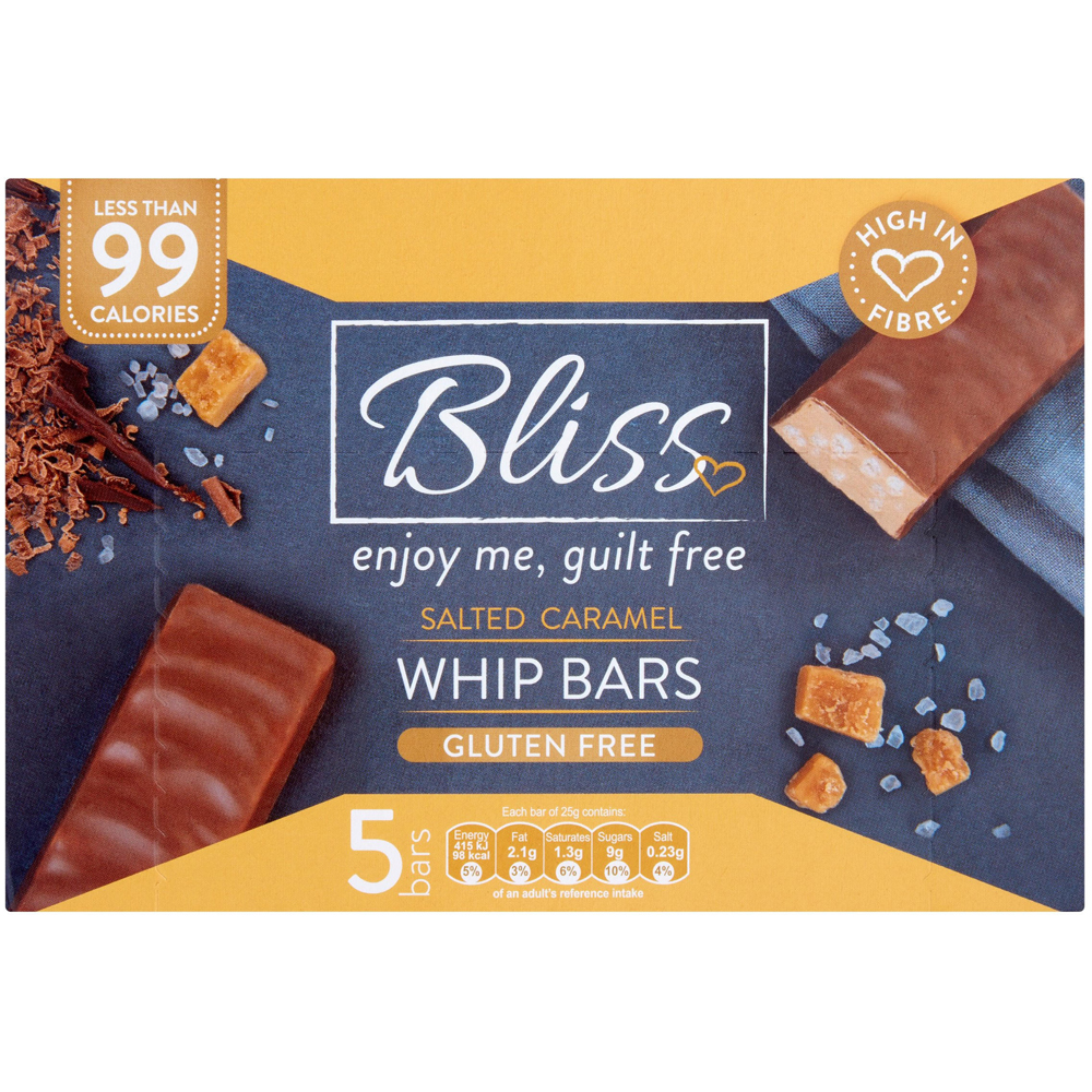 Bliss Salted Caramel Whip Bars 5 Pack Image