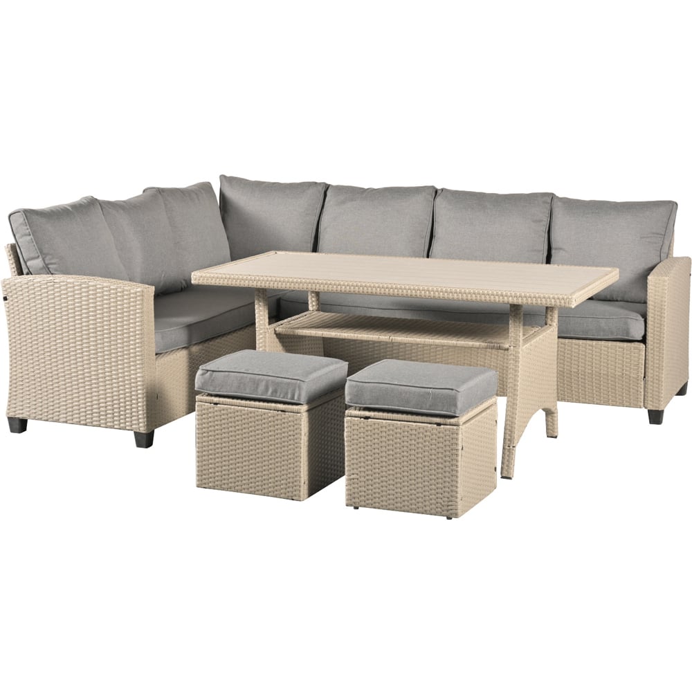 Outdoor Living York 8 Seater Grey Rattan Garden Dining Set Image 2