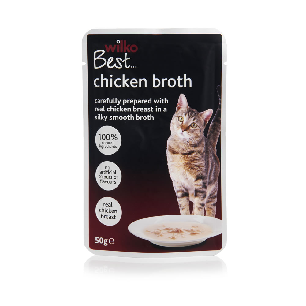 Wilko Best Chicken Broth Cat Food Pouch 50g Image