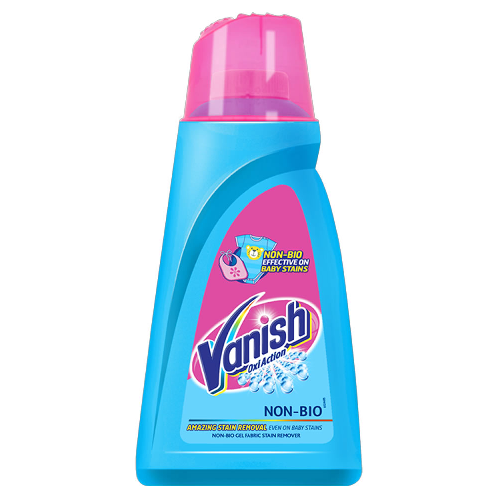 Vanish Non Bio Pink Fabric Stain Remover Gel 940ml Wilko
