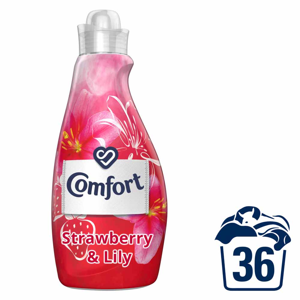 Comfort Strawberry & Lily Fabric Conditioner 36 Washes Image 1