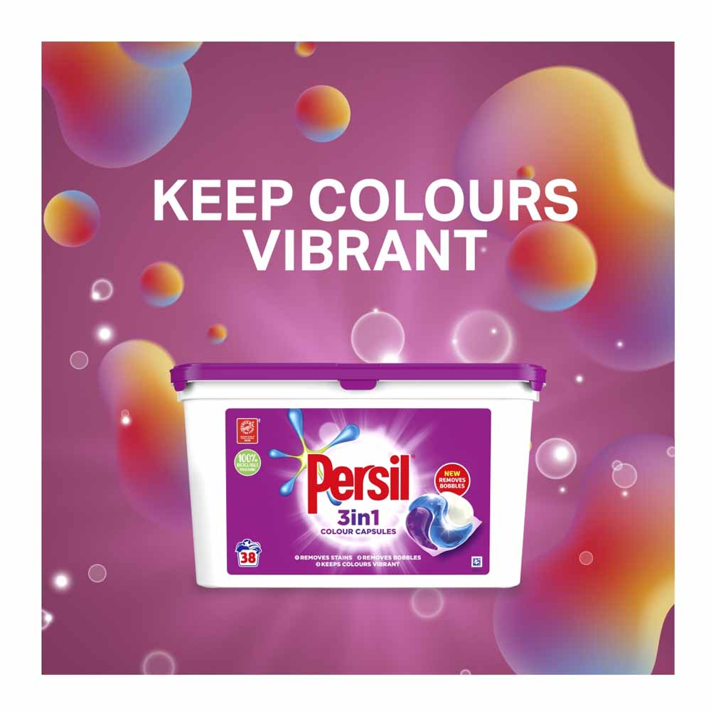 Persil 3in1 Colour Capsules 38 Wash Image 5
