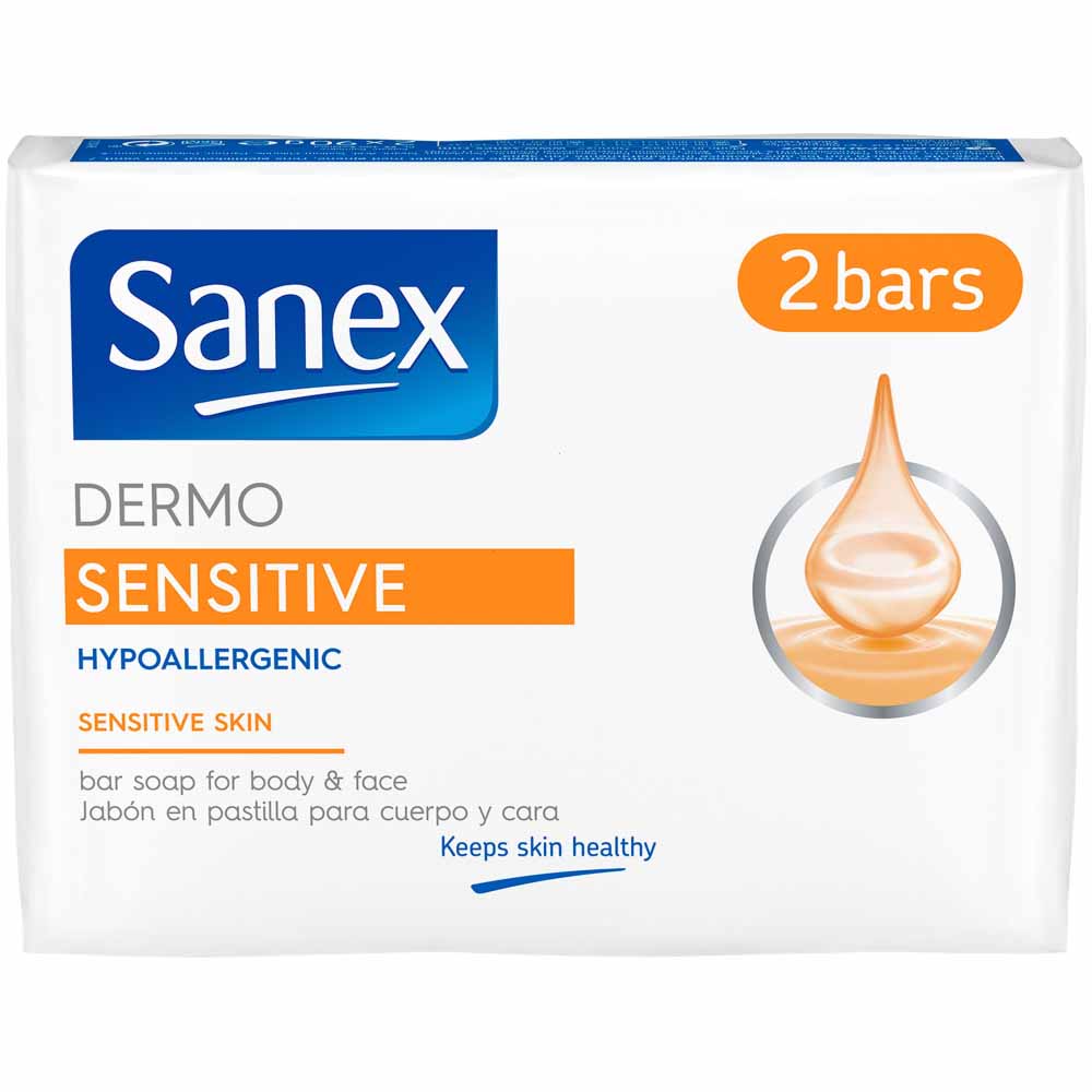 Sanex Dermo Sensitive Skin Hypoallergenic Bar Soap Image 2