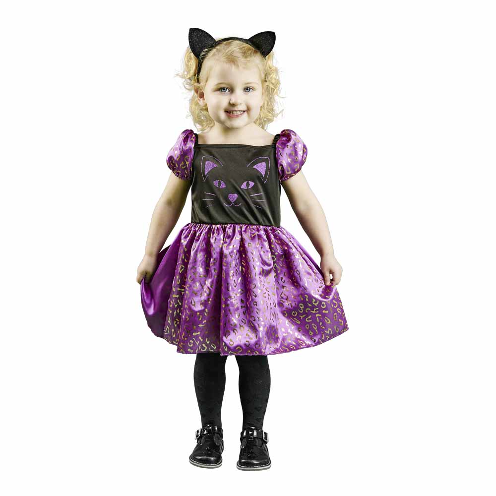 Wilko Halloween Cat Dress Costume 3-4 Years Image 1