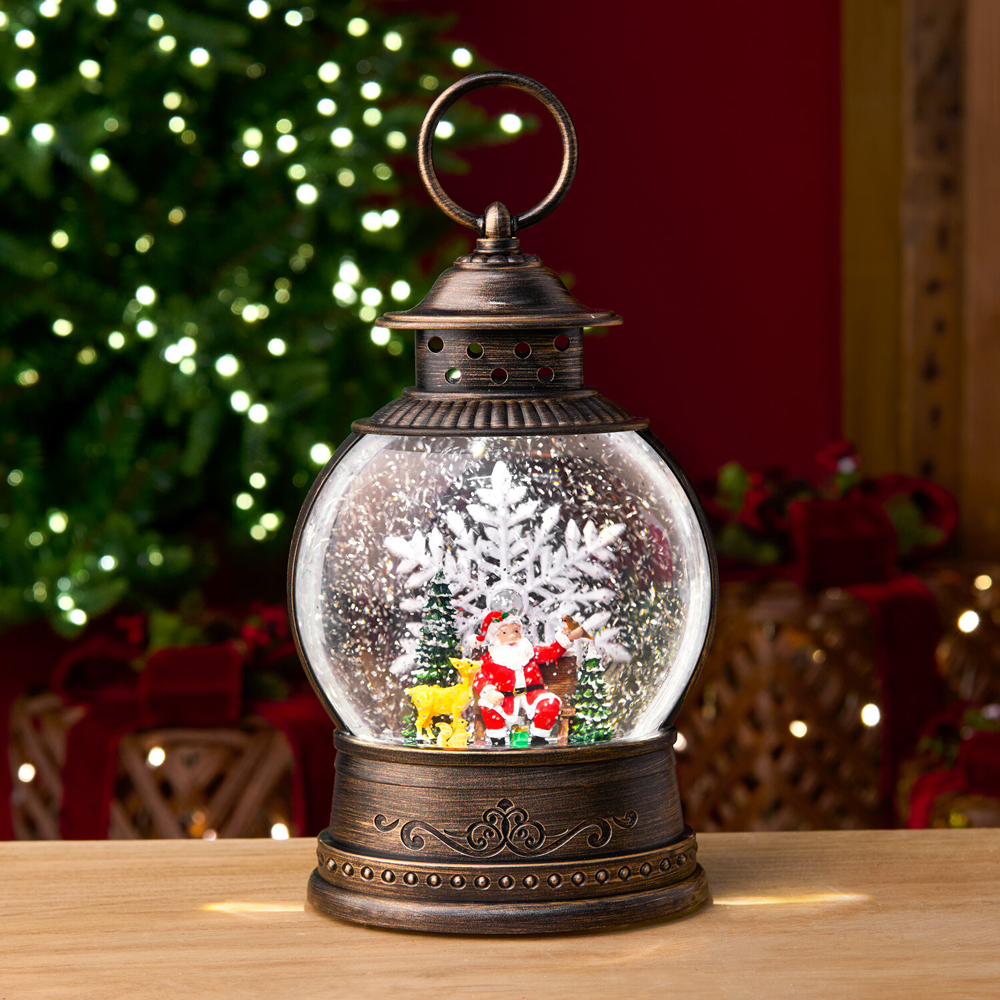 Spinning Snowflake Christmas Lantern Image 2
