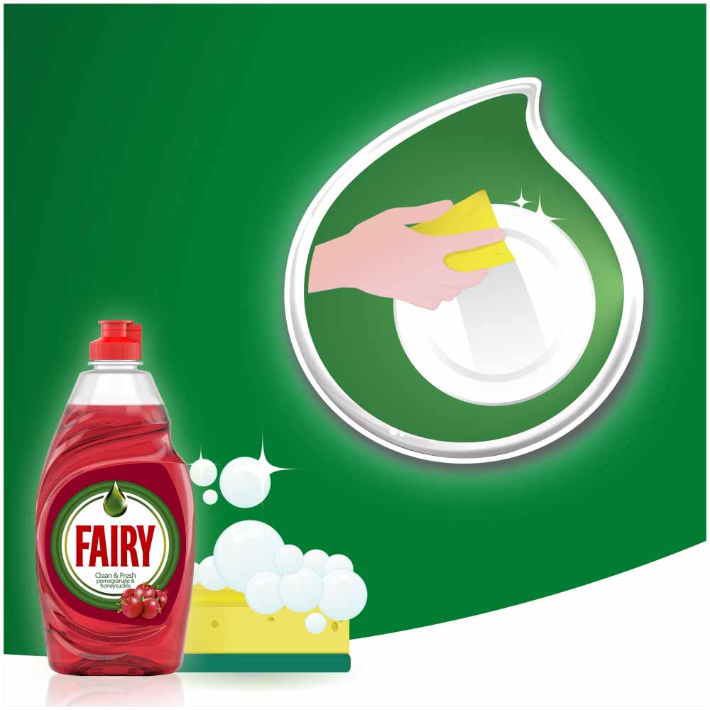 Fairy HDW Washing Up Liquid Pomegranate 1290ml Image 2