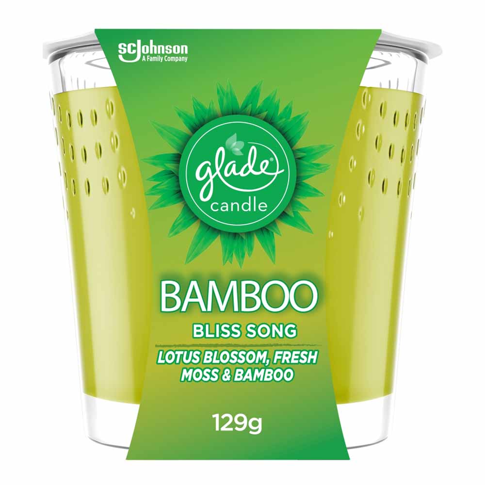 Glade 4oz Candle Bamboo Bliss Song Wilko
