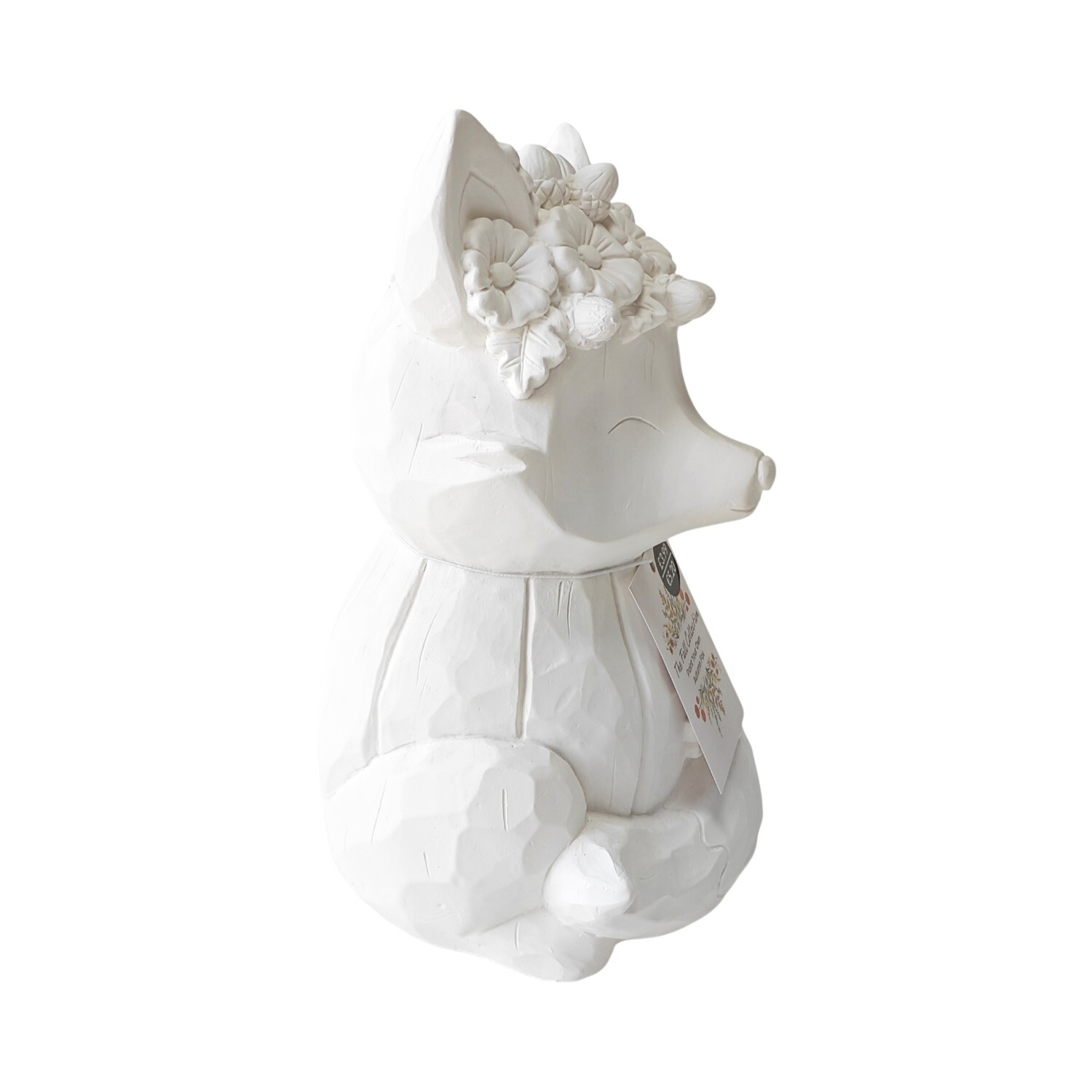 Paint Your Own Autumn Fox Decoration White Image 3