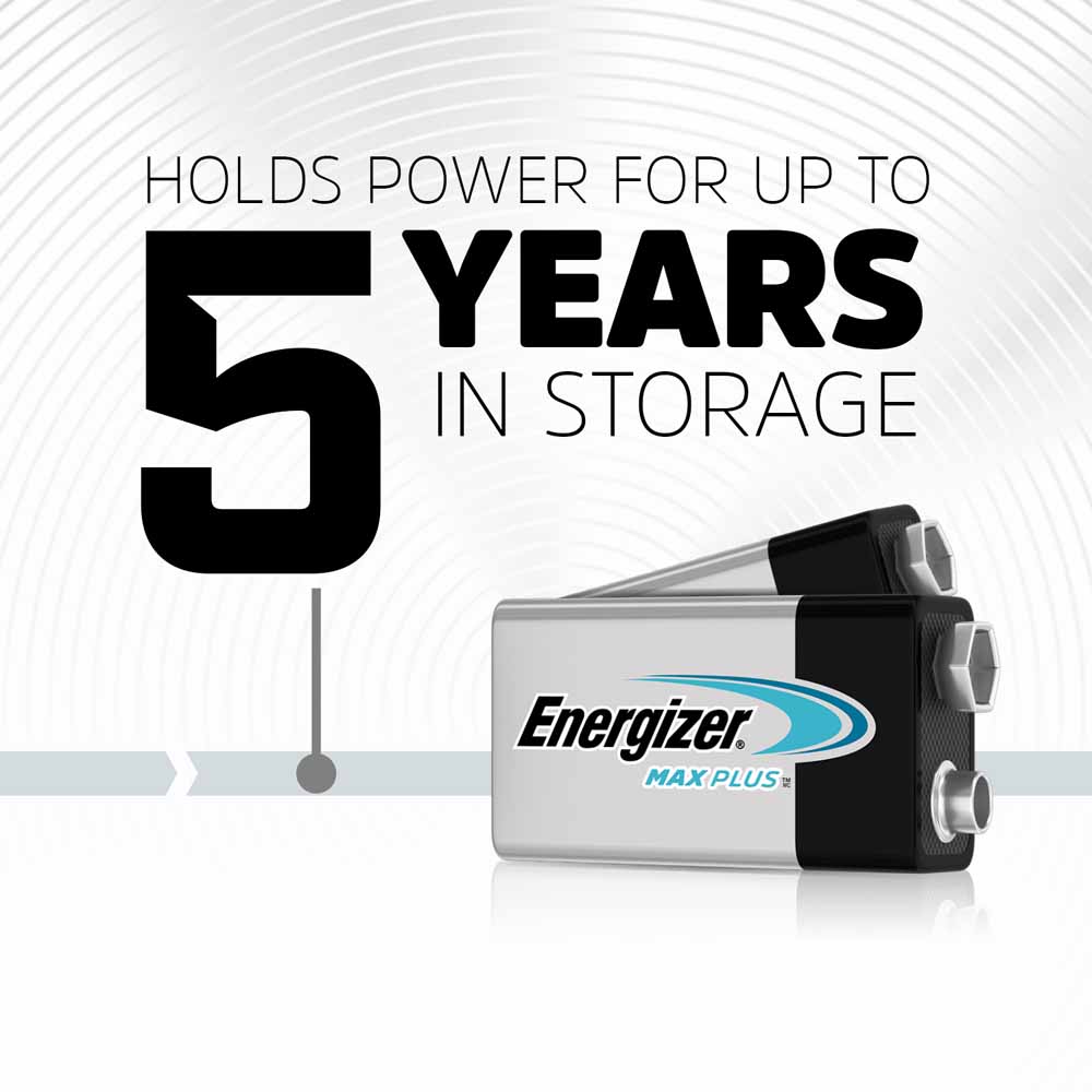 Energizer MaxPlus Single 9V Batteries Image 6