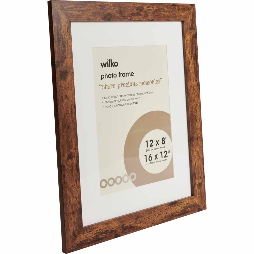 Wilko Rustic Effect Photo Frame 16 x 12 Inch Wilko
