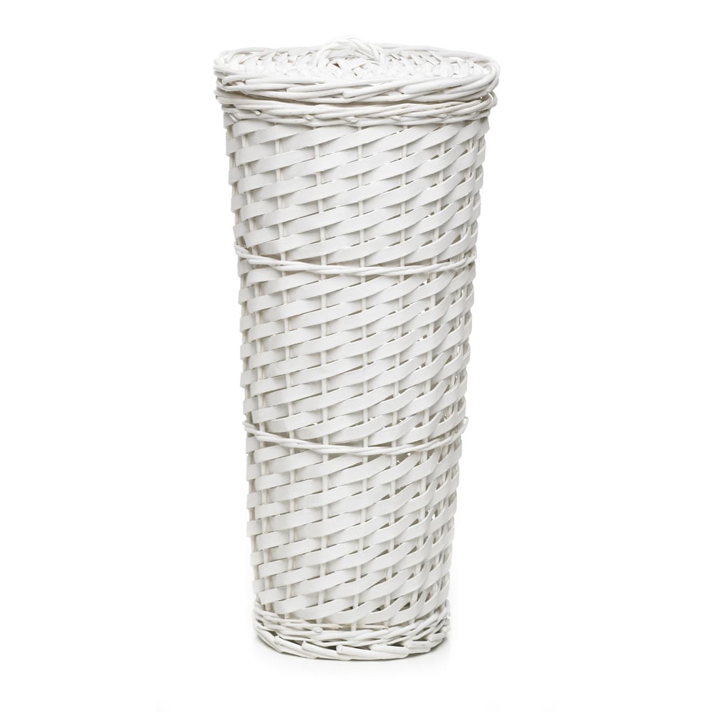 Wiilko Basket Weave Toilet Roll Holder White Image