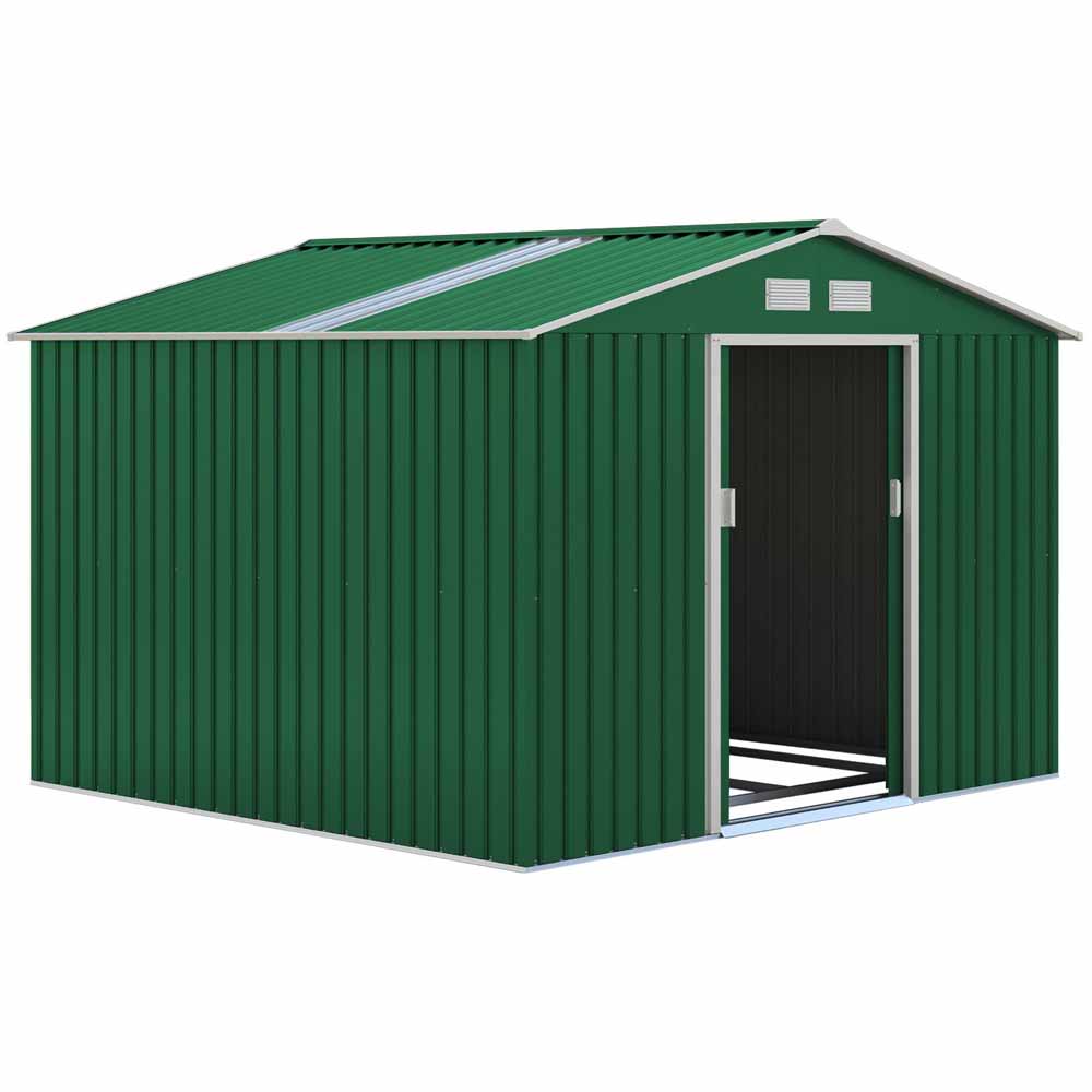 Royalcraft 9 x 8ft Oxford Shed Green Image 1