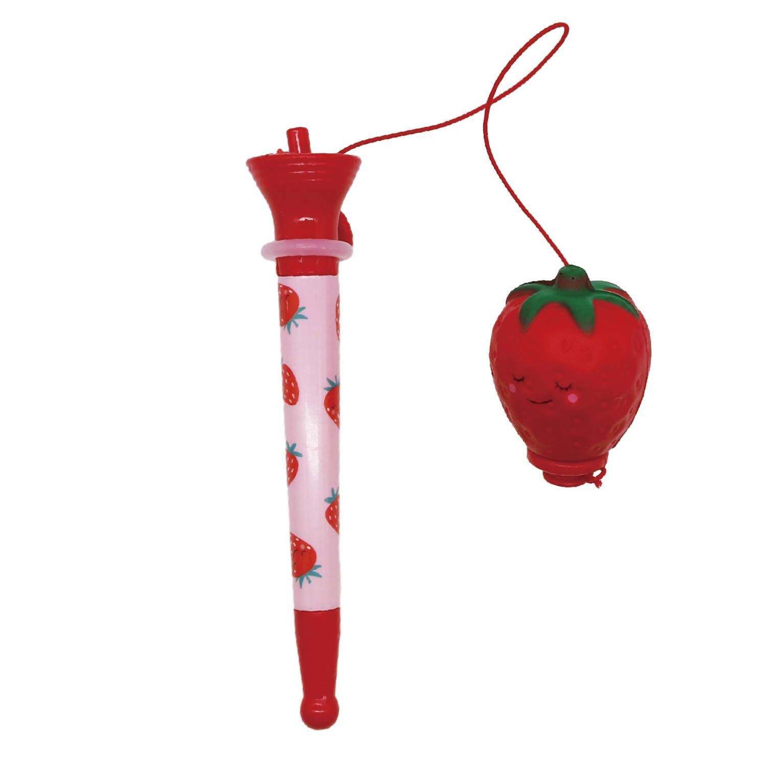 Summer Fruits Strawberry Popping Pen - Red Image 2