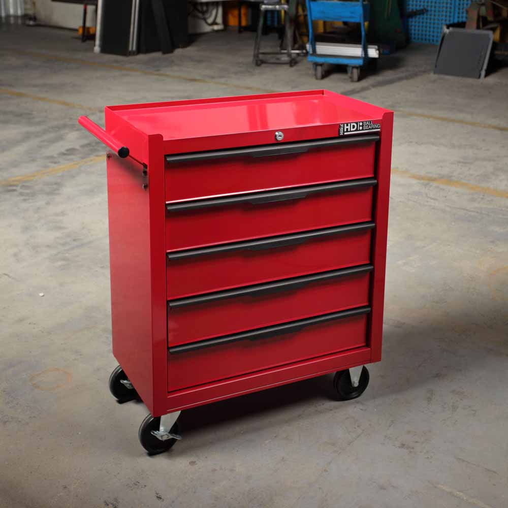 Hilka Heavy Duty 5 Drawer BBS Tool Trolley Image 5