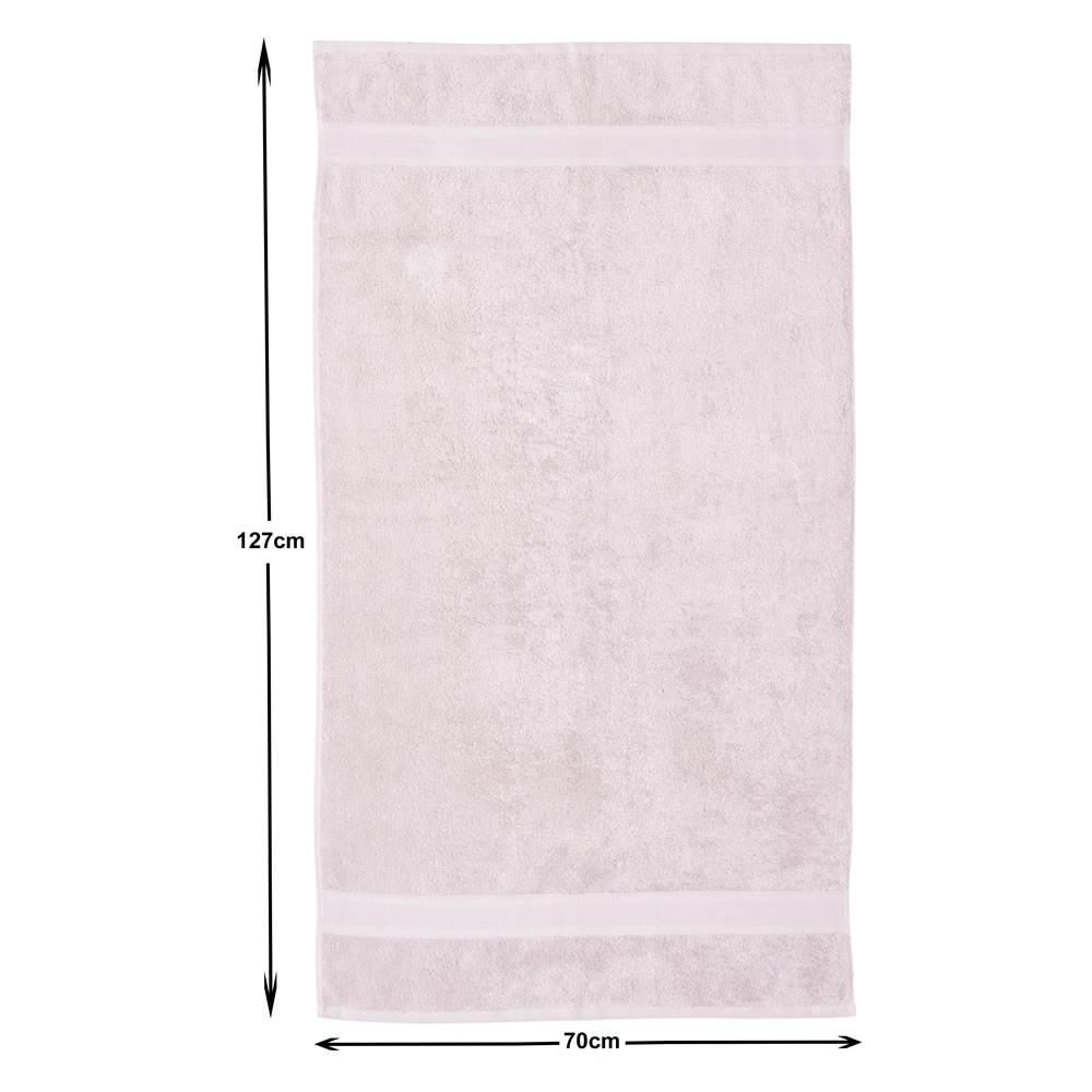 Wilko Supersoft Rose Bath Towel Image 3