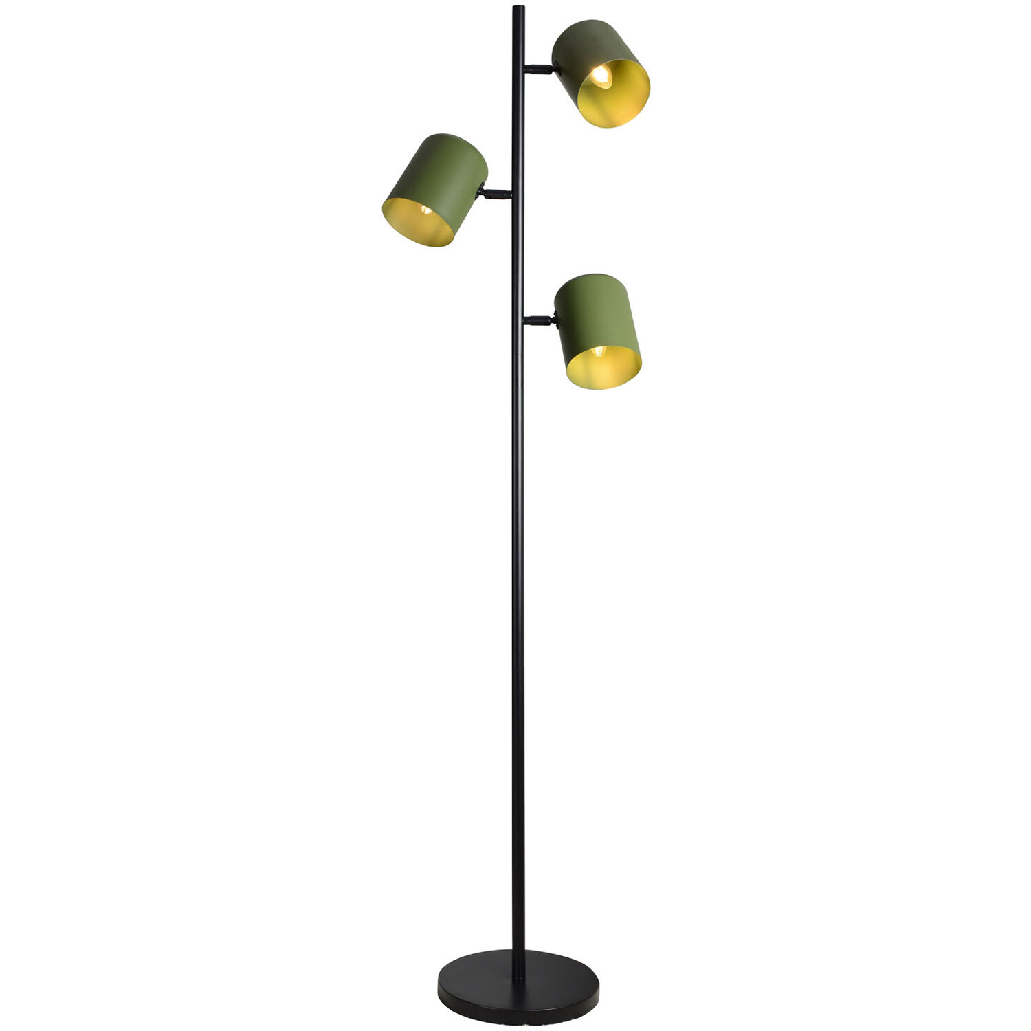 Tate Green 3 Light Floor Lamp Image 1
