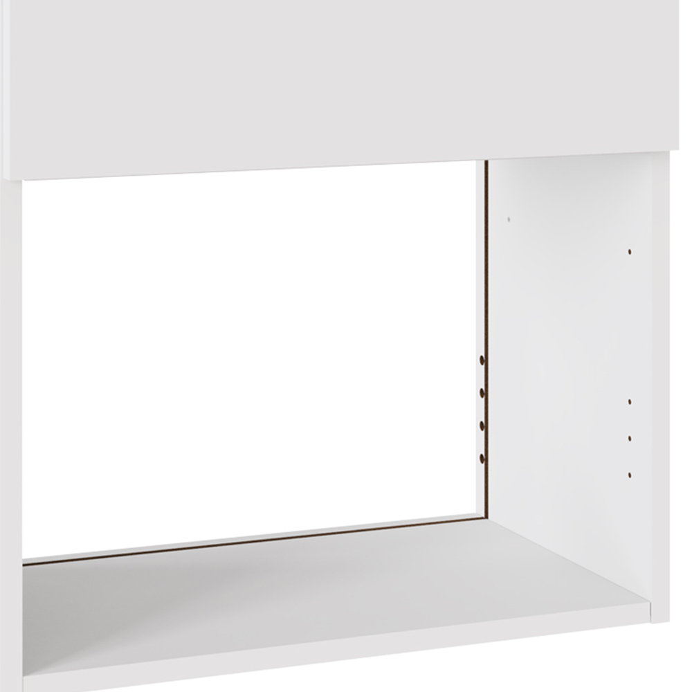 Kitchen Kit Value Slab Matt White Microwave Wall Unit 600mm Image 3