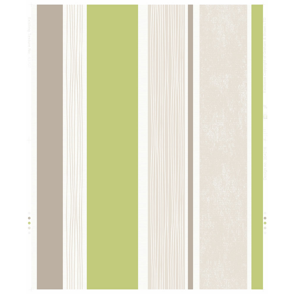 Wilko Jackson Stripe Green Wallpaper Image 1