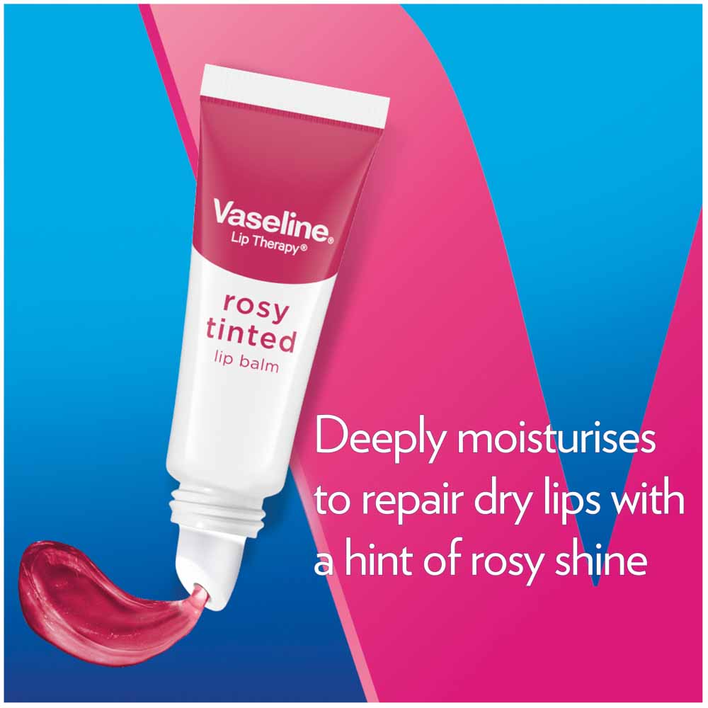 Vaseline Lip Tube Rosy 10g Wilko