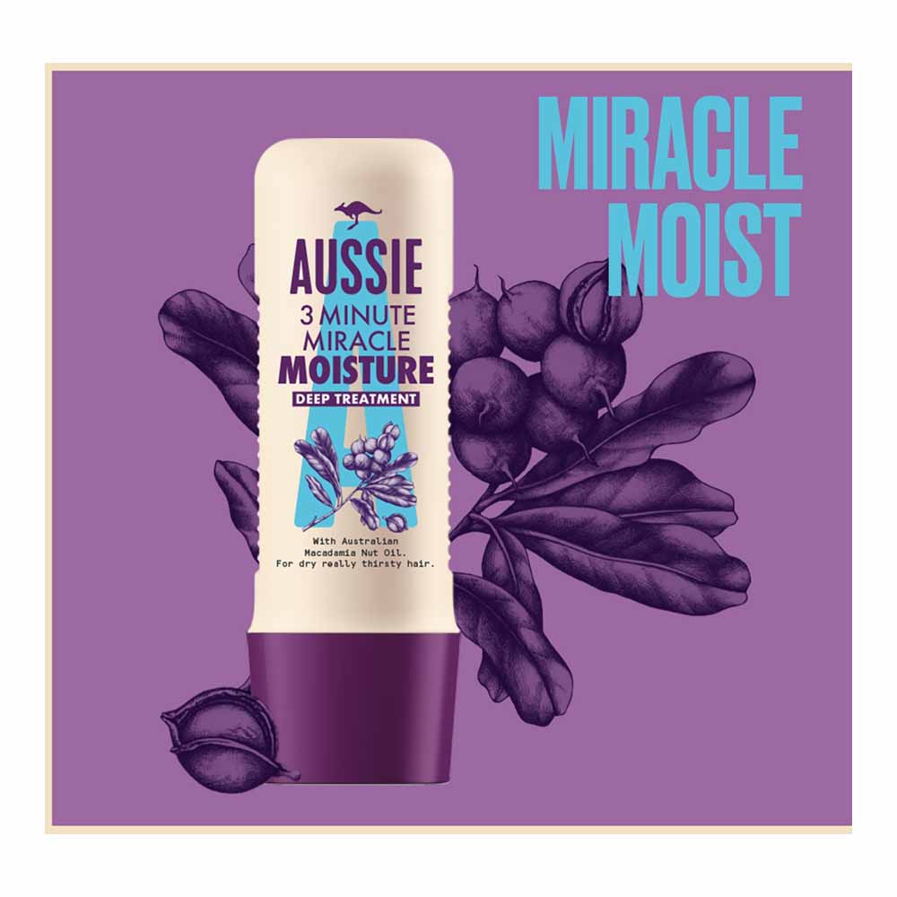 Aussie 3 Minute Miracle Moisture Deep Treatment 250ml Image 2