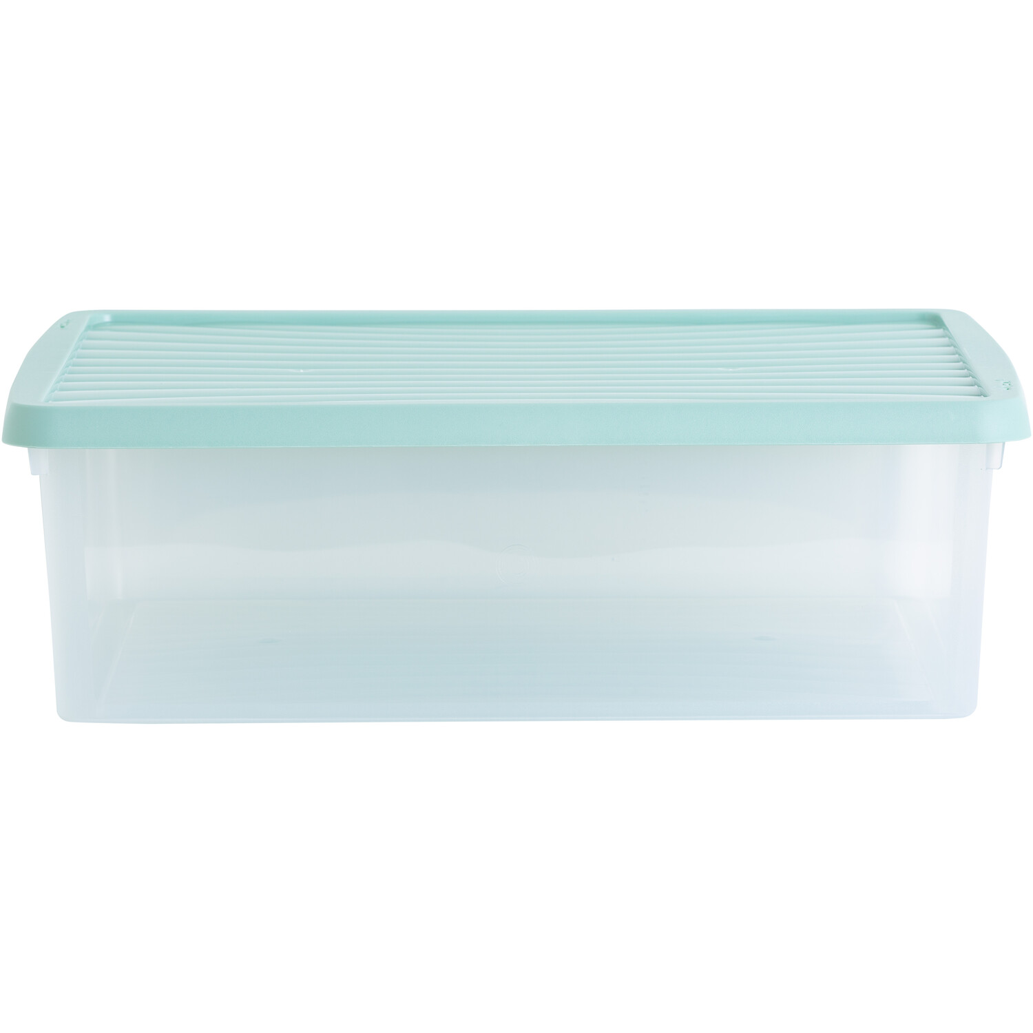 Single 23L Clear Stackable Storage Box with Lid in Assorted styles Image 3