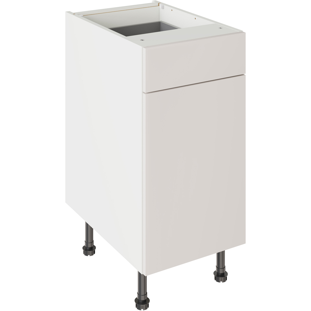 Kitchen Kit Value Slab Matt Light Grey Drawerline Base Cabinet 400mm Image 1