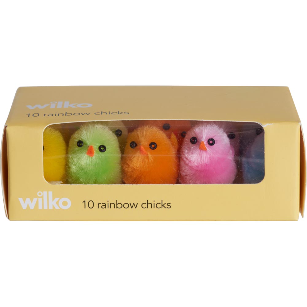 Wilko 10 Rainbow Chicks Image 1
