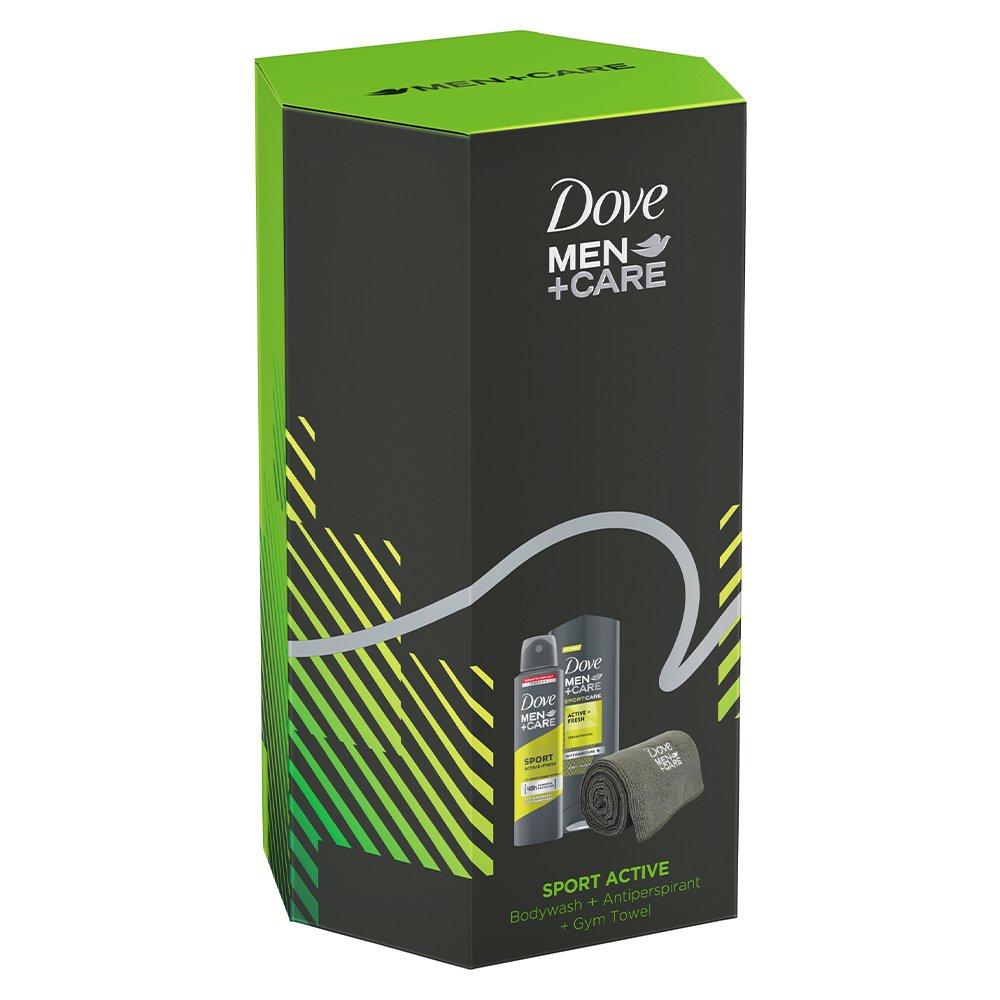 Dove Men+Care Sport Active+Fresh & Gym Towel Gift Set Image 1