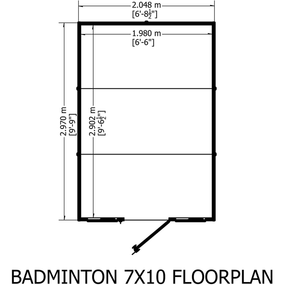 Shire 7 x 10ft Badminton Summerhouse Image 8