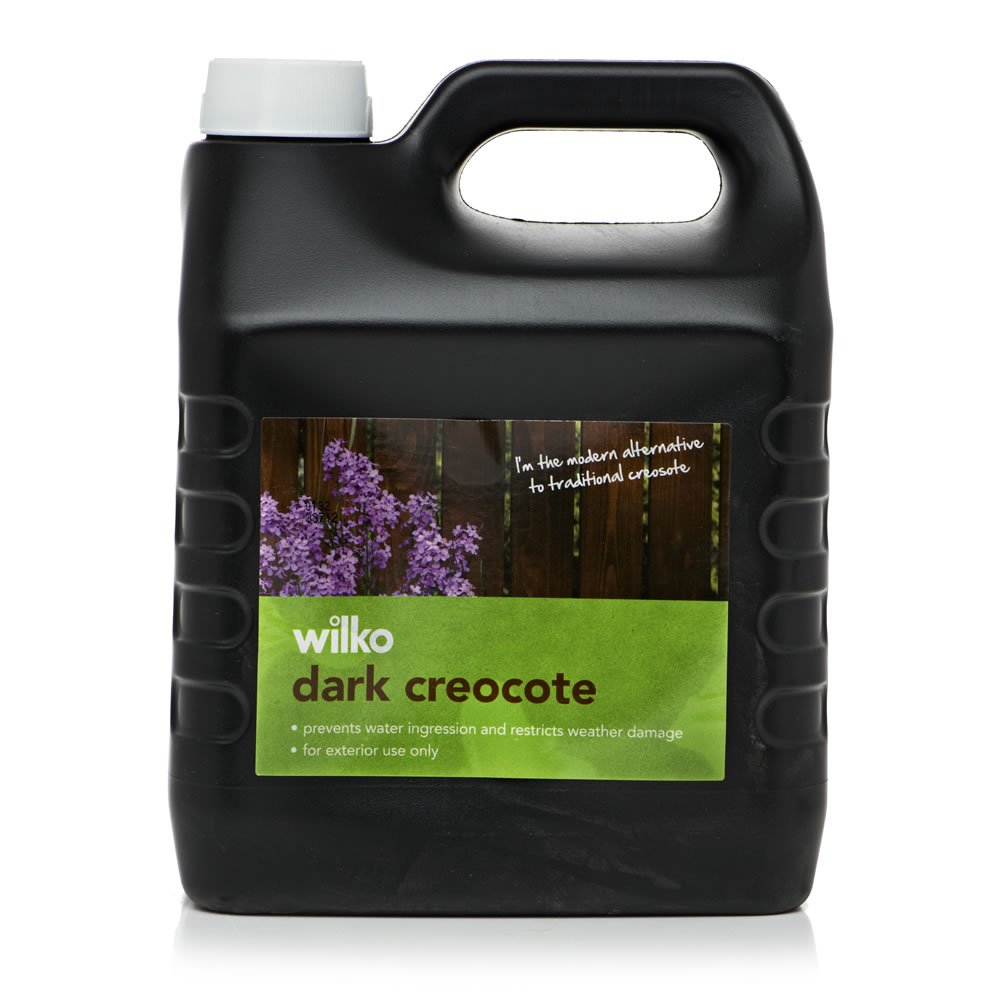 Wilko Creocote Dark Brown Exterior Wood Treatment 4L Image 1